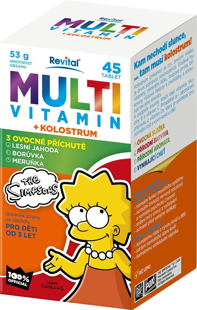 Multivitaminy + kolostrum z řady The Simpsons