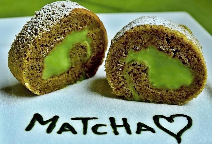 Skvělý recept na roládu z Matcha Tea