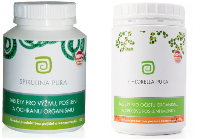 100% přírodní tablety Chlorella pura