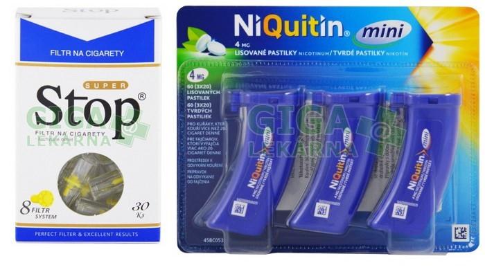 Stop filttr na cigaretu, NiQuitin pastilky